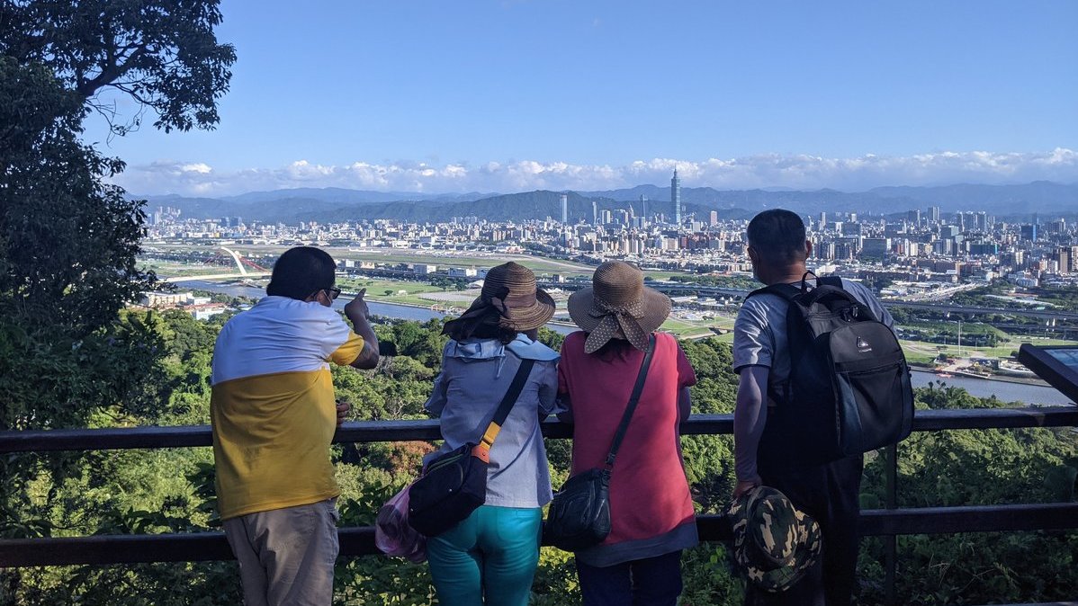 Blick auf eine asiatische Stadt