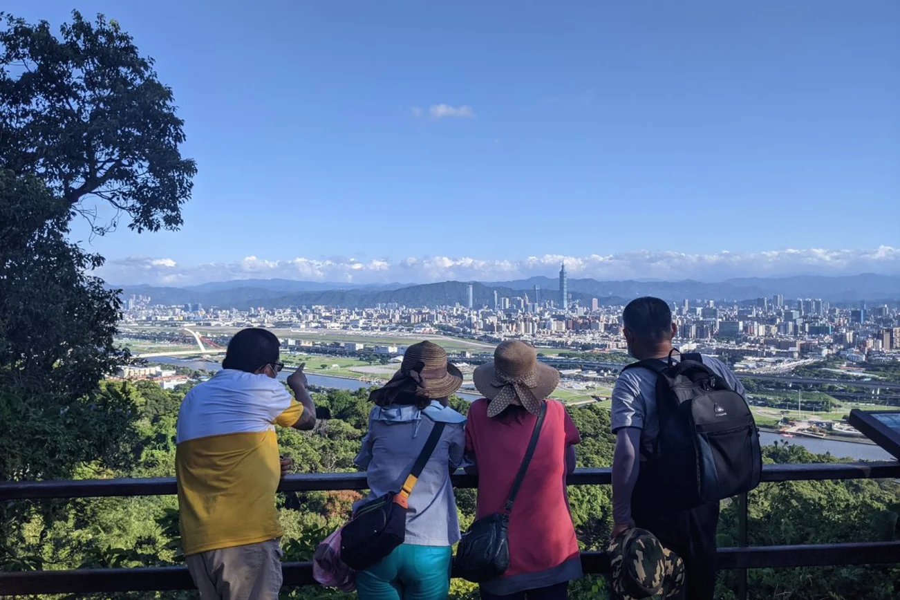 Blick auf eine asiatische Stadt