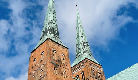 Blick auf den Dom zu Lübeck