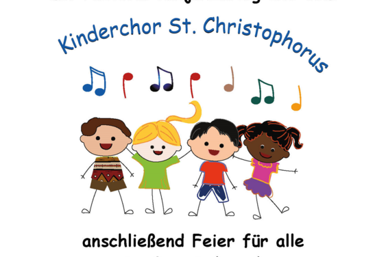 Familiengottesdienst am 10. Mai 2026 mit Pastorin Zornig und dem Kinderchor. Im Anschluss Feier 10 Jahre Kinderchorleitung Urte Willrodt