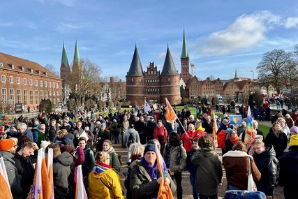 Demo gegen rechts - Copyright: Bastian Modrow