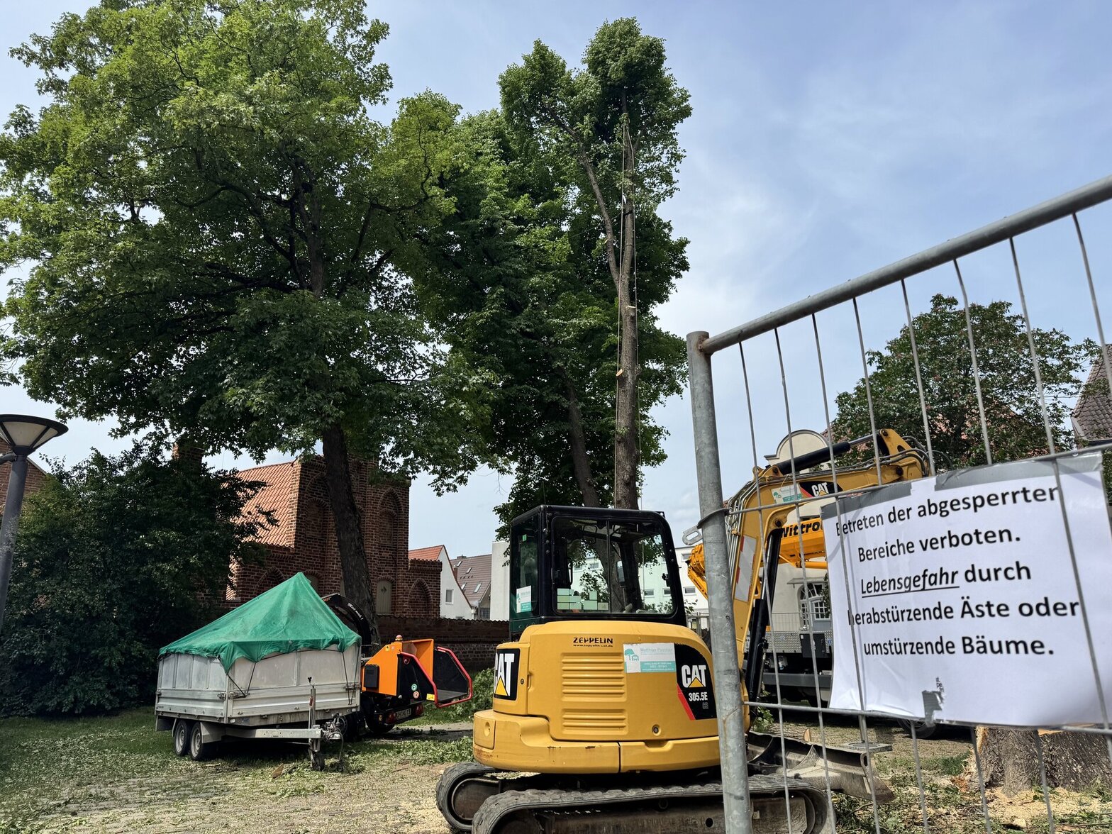 Blick auf eine Baustelle