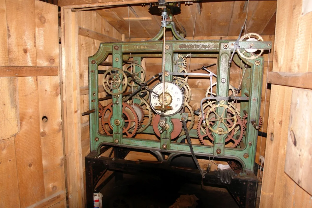 Innenleben der Kirchturmuhr