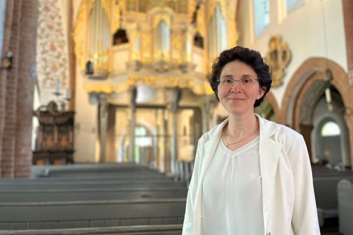 Susanne Bornholdt in der Nicolai-Kirche Mölln