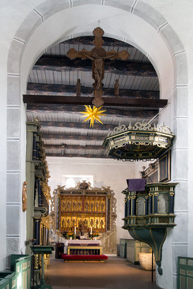 Der Altarraum der St.-Marien-Kirche in Gudow