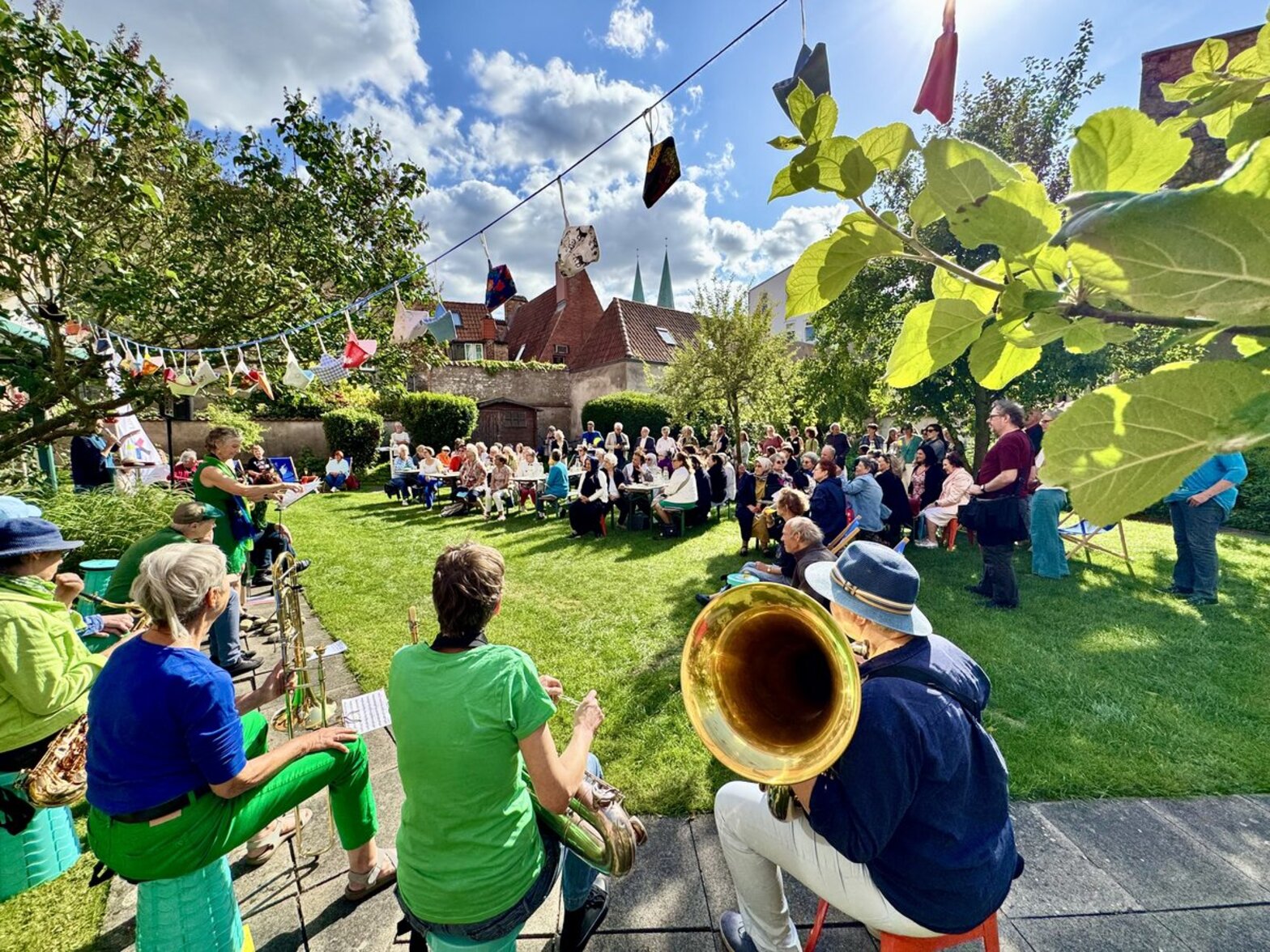 Blick auf ein Veranstaltungsgelände