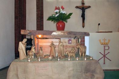Krippe in der St. Franziskus-Kirche - Copyright: Ev.-Luth. Kirchengemeinde Schwarzenbek