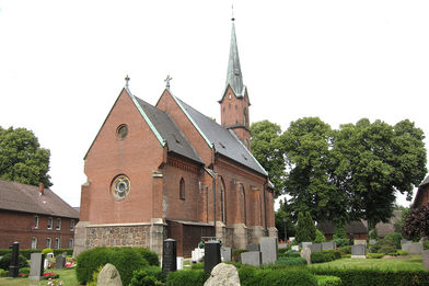 Außenansicht der Katharinenkapelle in Witzeeze von Osten