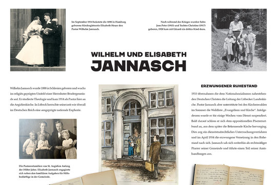 Verschiedene sw-Bilder von Wilhelm und Elisabeth Jannasch und einige Texte