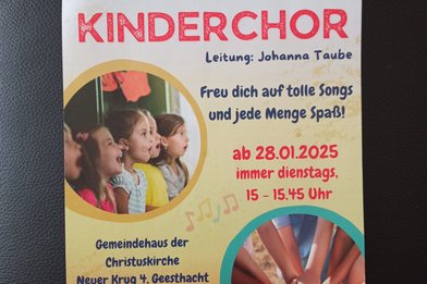 Einladung Kinderchor - Copyright: Johanna Taube