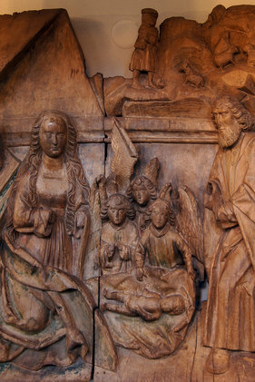 Geburtsrelief in der St.-Jacobi-Kirche Hamwarde