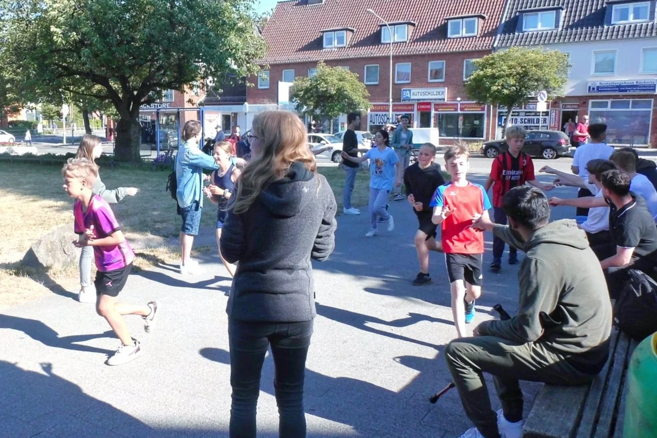 Blick auf eine Sportveranstaltung