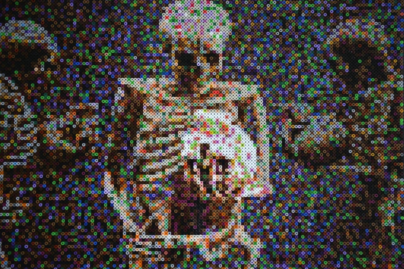 Ein verpixeltes Kunstwerk