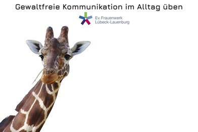 Giraffe mit Frauenwerkslogo  - Copyright: Ev. Frauenwerk