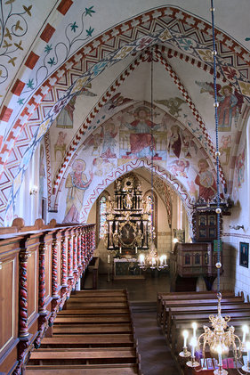 Der Innenraum der Maria-Magdalenen-Kirche Berkenthin
