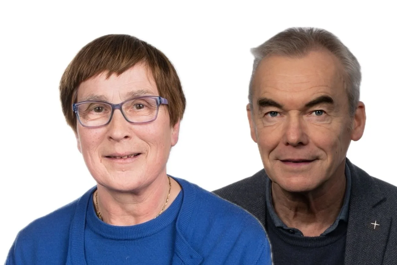 Zwei Personen in einer Montage