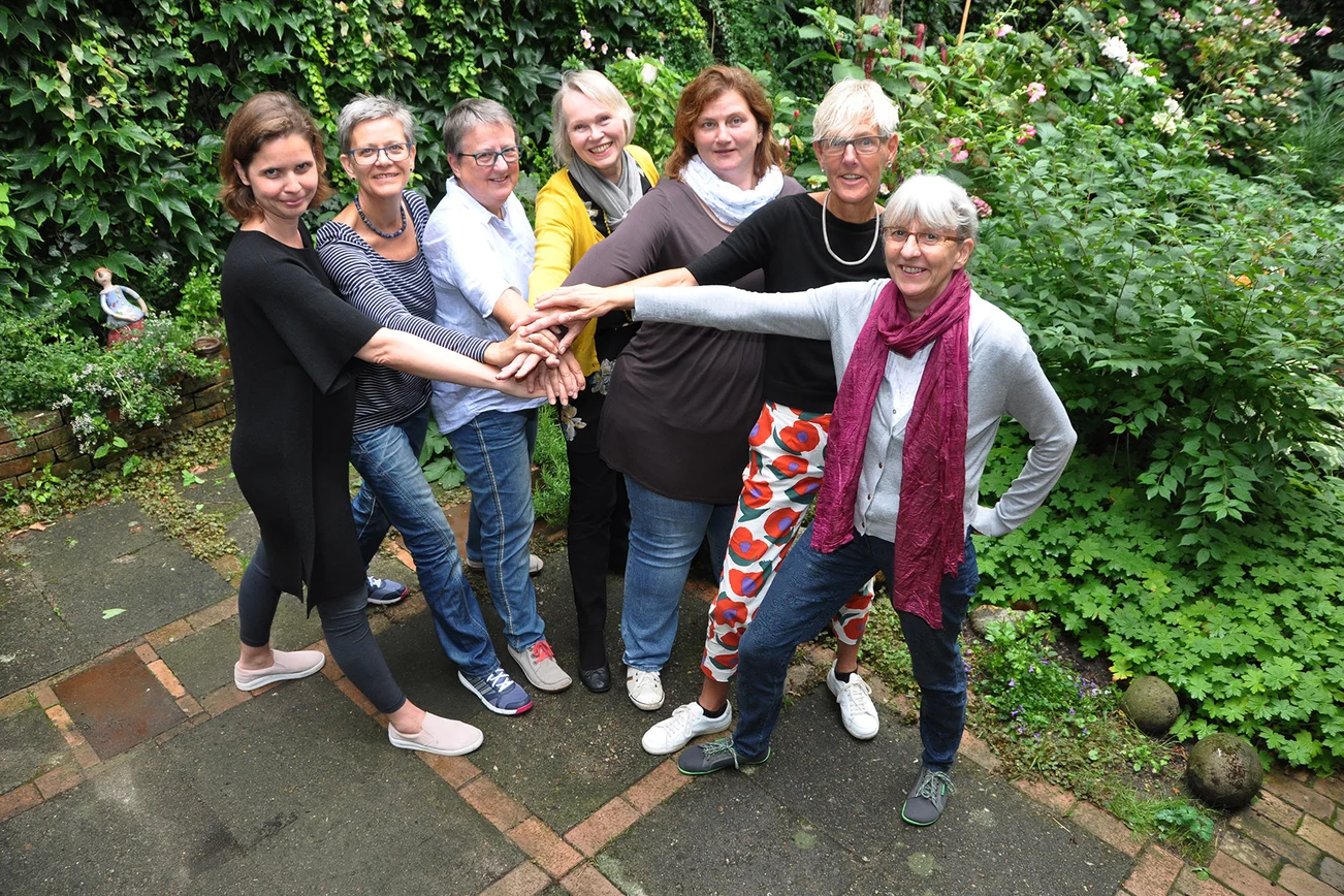 Sieben Frauen, die sich an der EhrenamtMesse beteiligen.