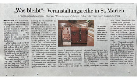 Ankündigung Was bleibt