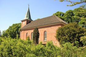 Außenansicht der St.-Jacobi-Kirche Hamwarde