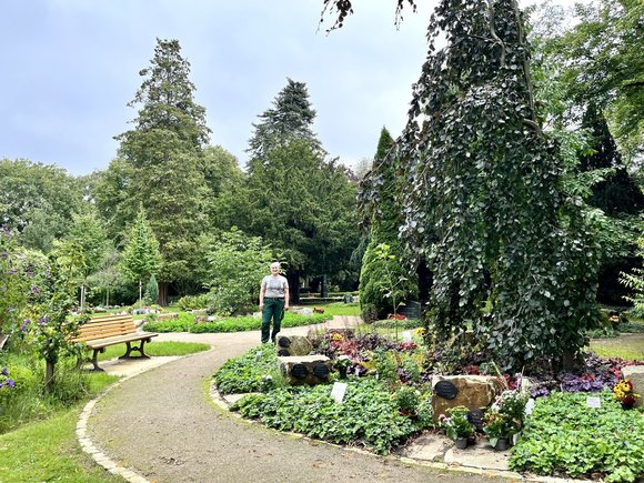 Blick auf eine Friedhof