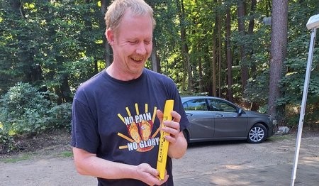 Überreichung der Geschenke zur Verabschiedung von Stefan