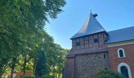 Kirche im Abendlicht