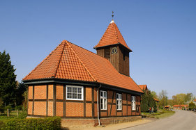 Nord-Ost-Ansicht der St.-Jacob-Kapelle in Basedow