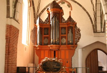 Die Orgel von St. Johannis Krummesse ist eine von drei Stationen der 1. Lauenburger Orgelfahrt