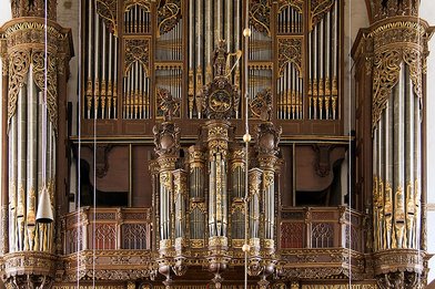 Die große Orgel in St. Jakobi - Copyright: Manfred Maronde