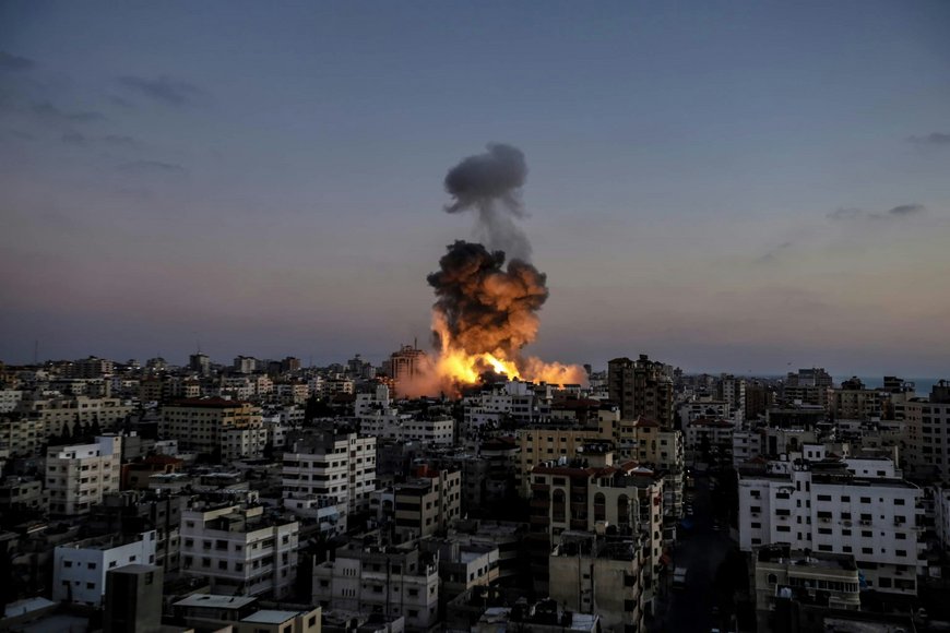 Bombenexplosion in einer Stadt - Copyright: Mohammed Ibrahim
