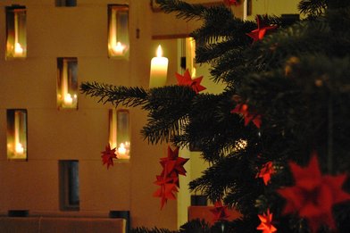 Auferstehungskirche zu Lübeck am Heiligen Abend - Copyright: Pastor Arne Kutsche