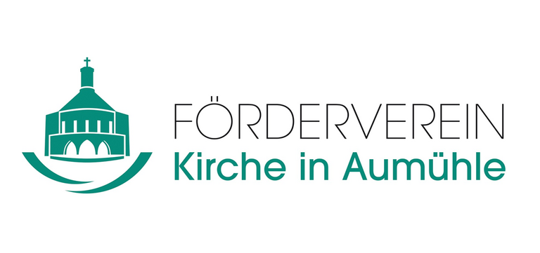Das Logo des Foerdervereins, die Kirche mit 2 symbolisierten Händen