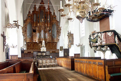 Gottesdienstraum mit Blick auf die Orgel St.-Aegidien-Kirche - Copyright: Ev.-Luth. Kirchenkreis Lübeck-Lauenburg