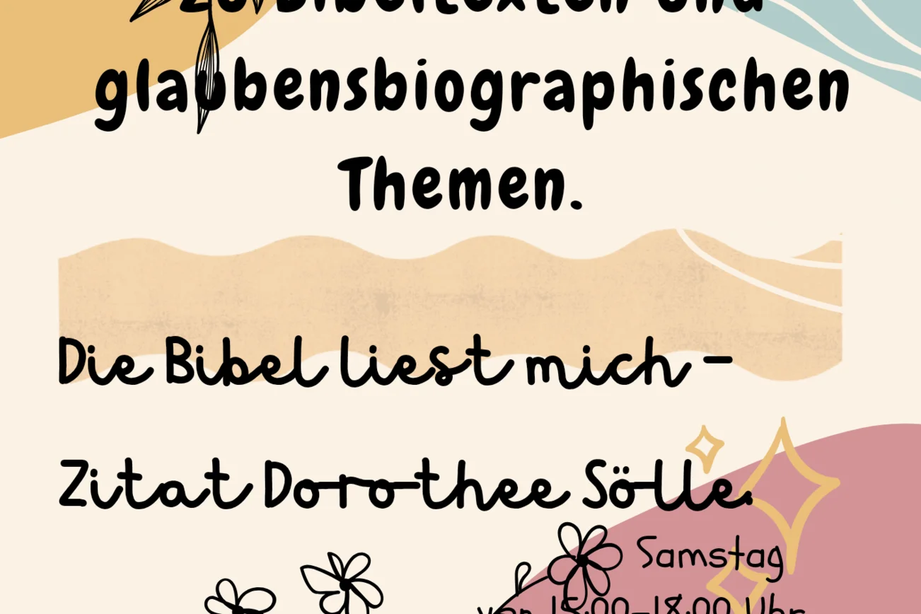 Plakat Schreibwerkstatt Einladung am 9. November im Gemeindehaus Sterley