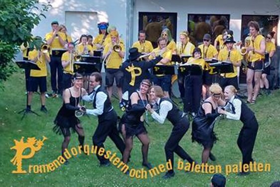 Copyright: Martina Böttger, Logo: Promenadorquestern och med Baletten Paletten 