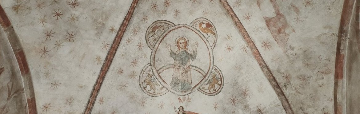 Decke über dem Altar in Behlendorf