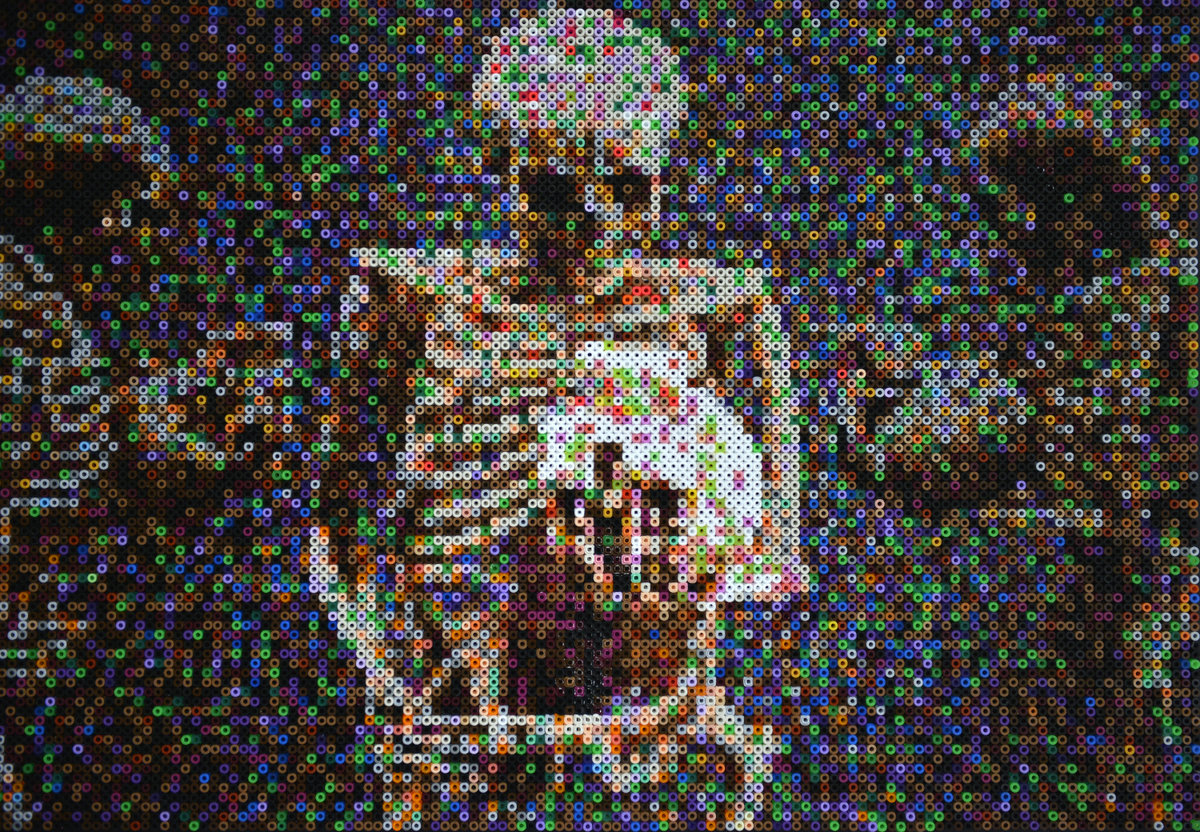 Ein verpixeltes Kunstwerk