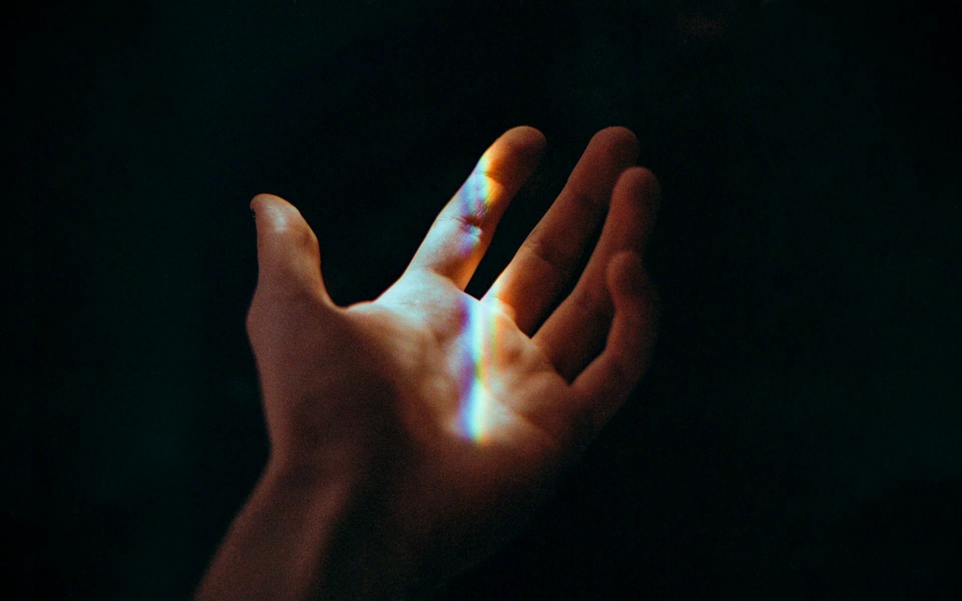 Hand im Licht