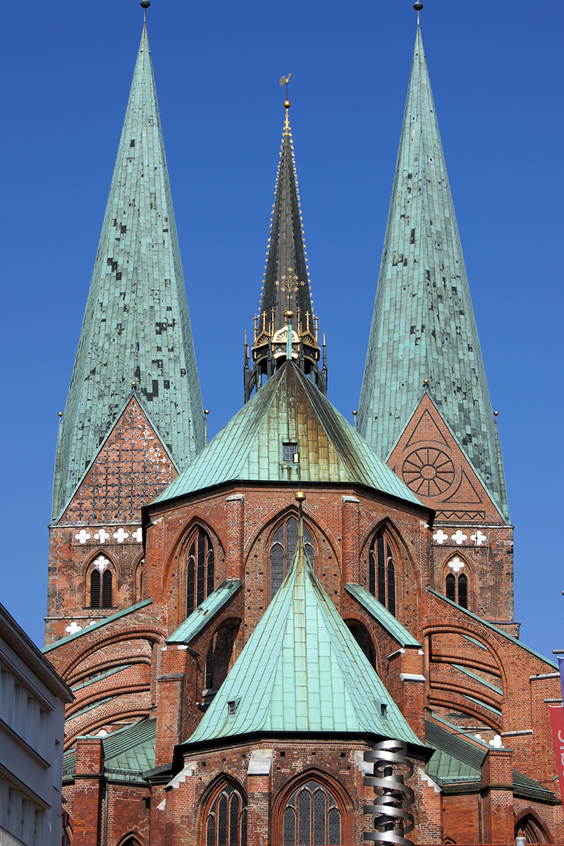 Außenansicht der St.-Marien-Kirche Lübeck