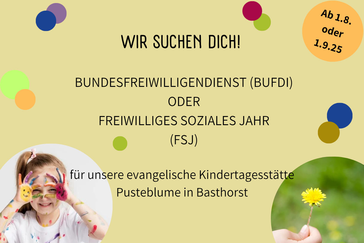 Stellenanzeige Bufdi FSJ