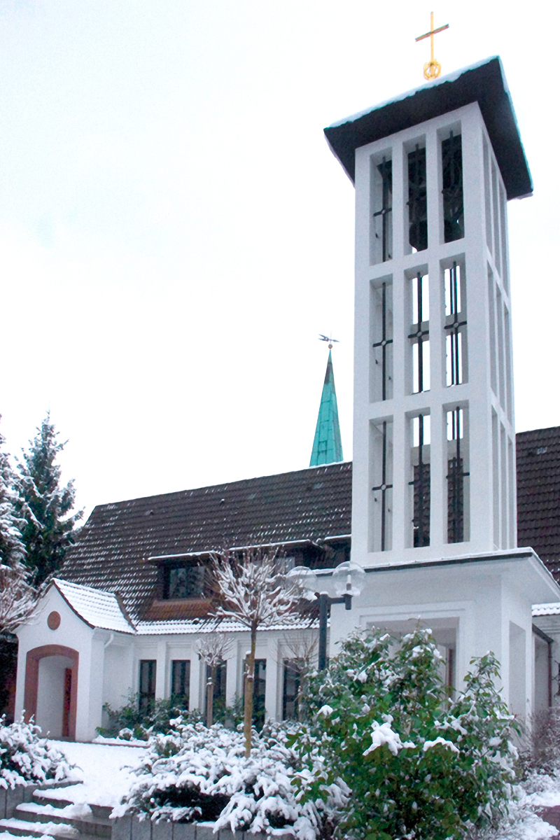 Die Martin-Luther-Kirche in Wentorf