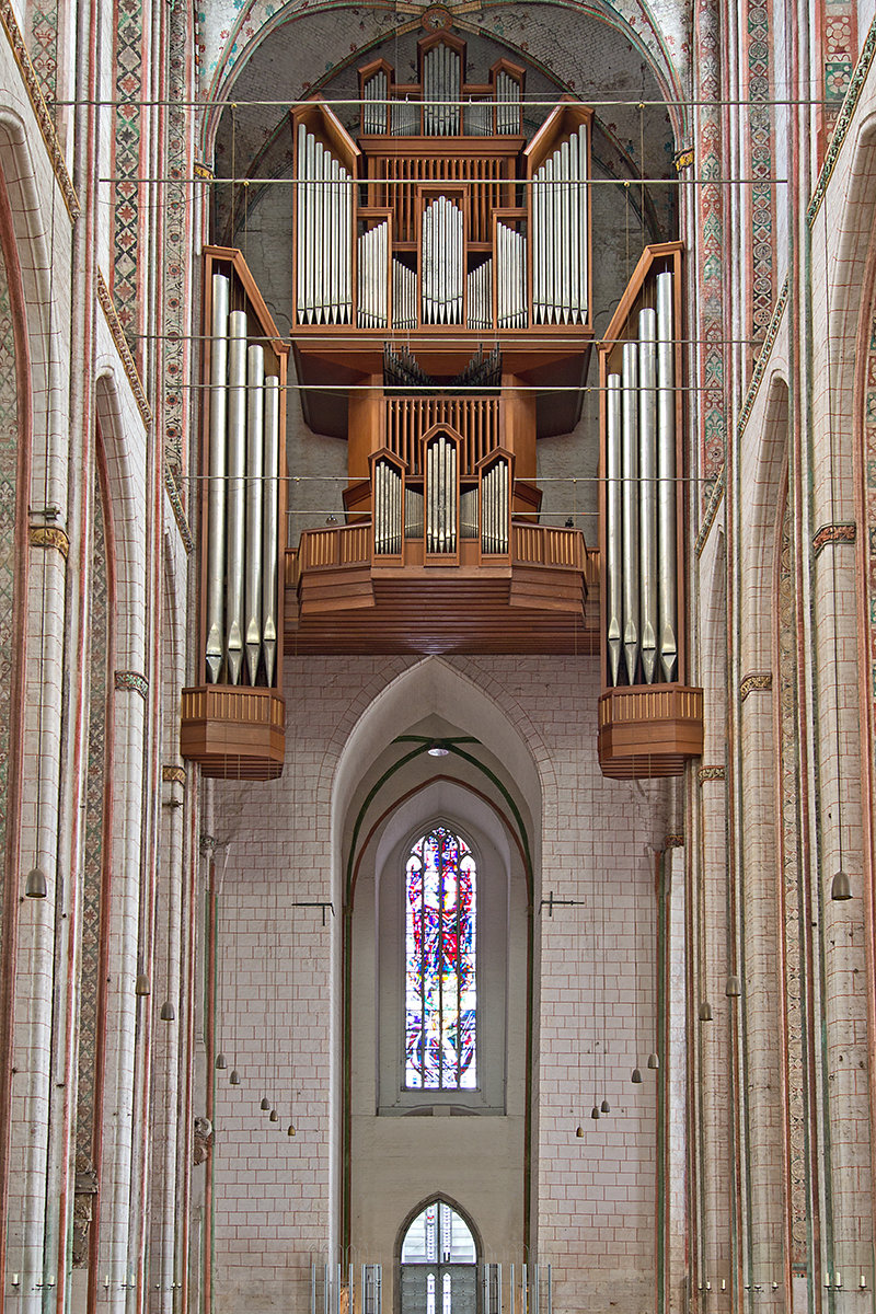Hauptorgel an der Westwand St.-Marien-Kirche Lübeck