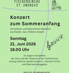 Plakat für das Sommerkonzert
