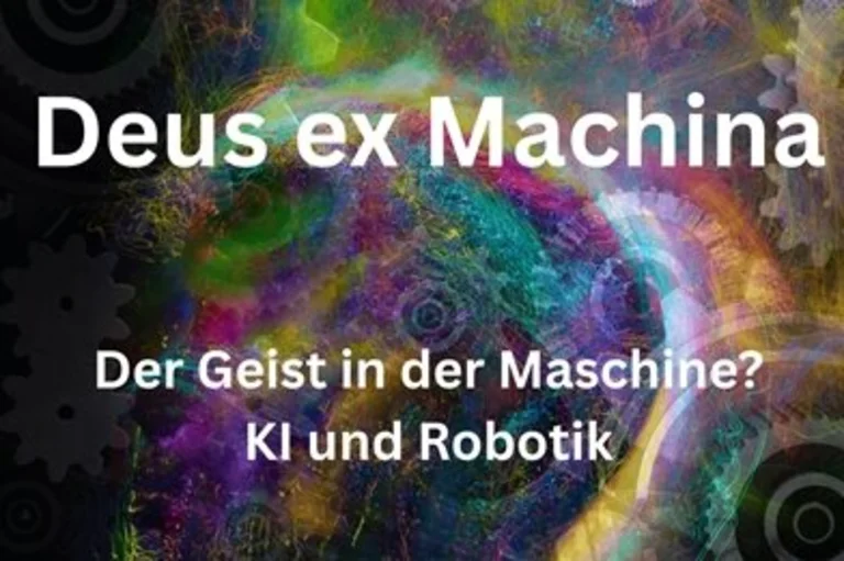 Ankündigung des Gottesdienstes am Pfingstsonntag 2026. Im Hintergrund abstrahierte Zahnräder.