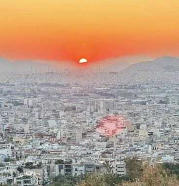 Blick auf Athen