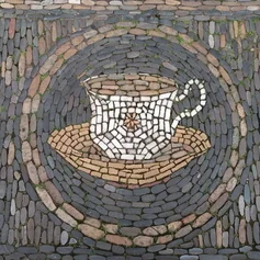 Steinmosaik Kaffeetasse