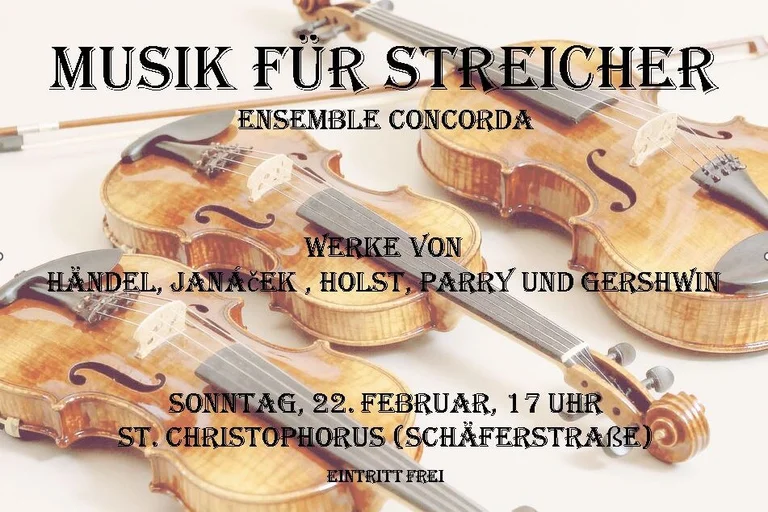 Plakat Musik für Streicher Ensamble Condorda