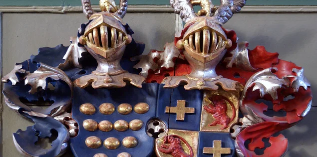 Wappen in der St.-Marien-Kirche in Gudow