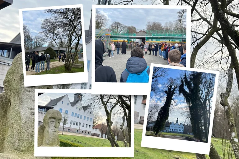 Eine Collage mit Eindrücken von einem Ausflug ins Kloster Nütschau