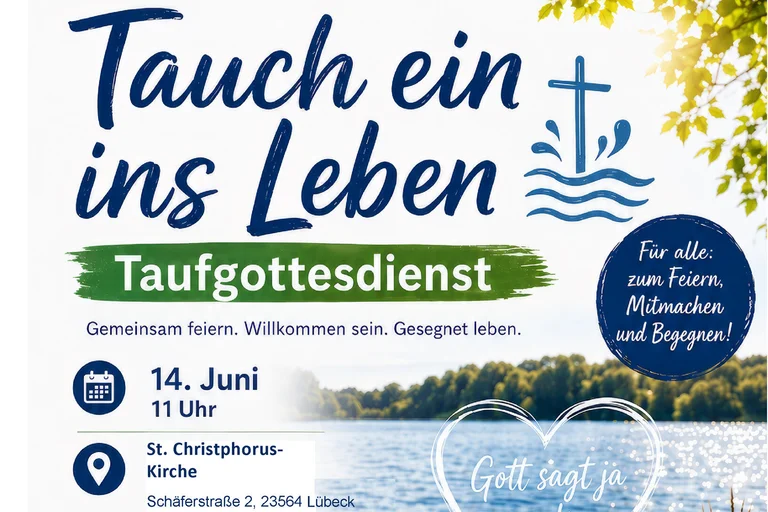 Plakat Taufgottesdienst